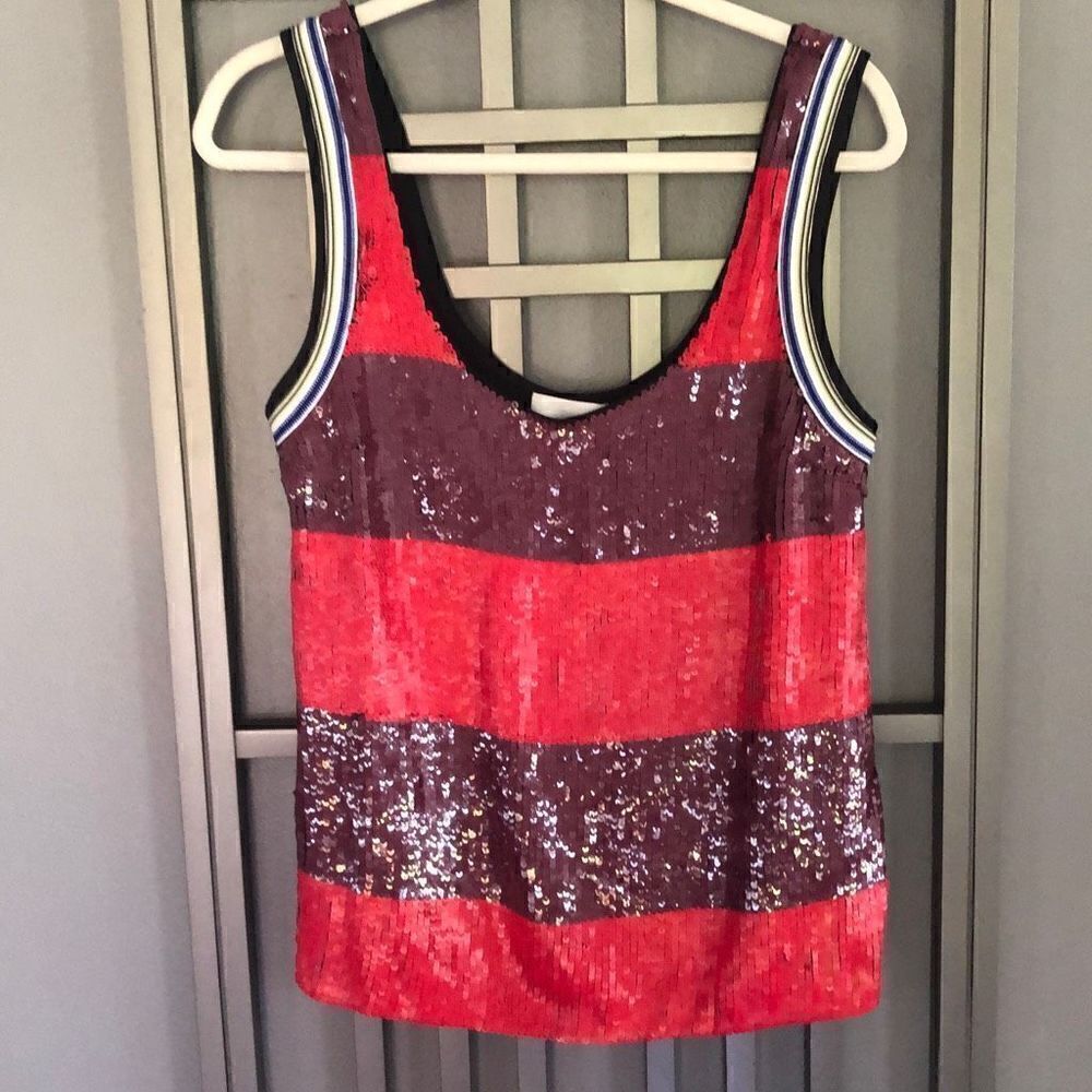3.1 Phillip lim Striped sequins tank, top blouse size M